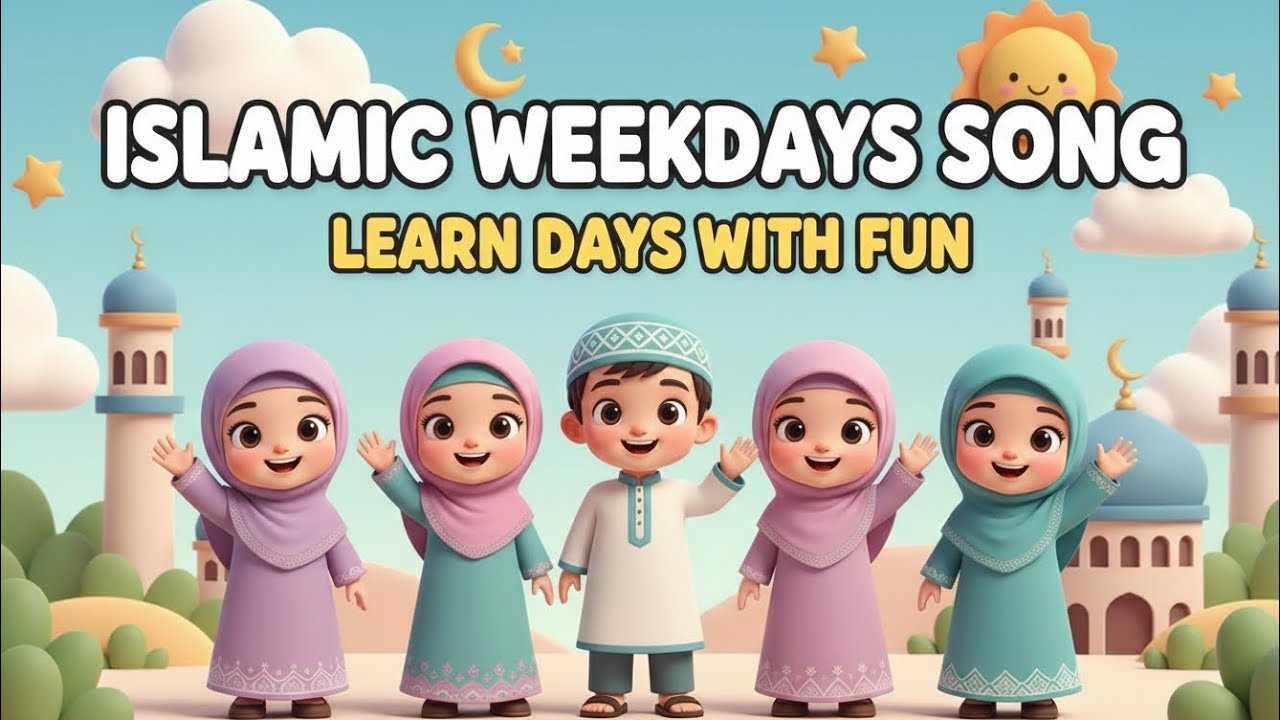 Islamic Weekdays Song for Kids | Learn Days of the Week with Fun & Duas