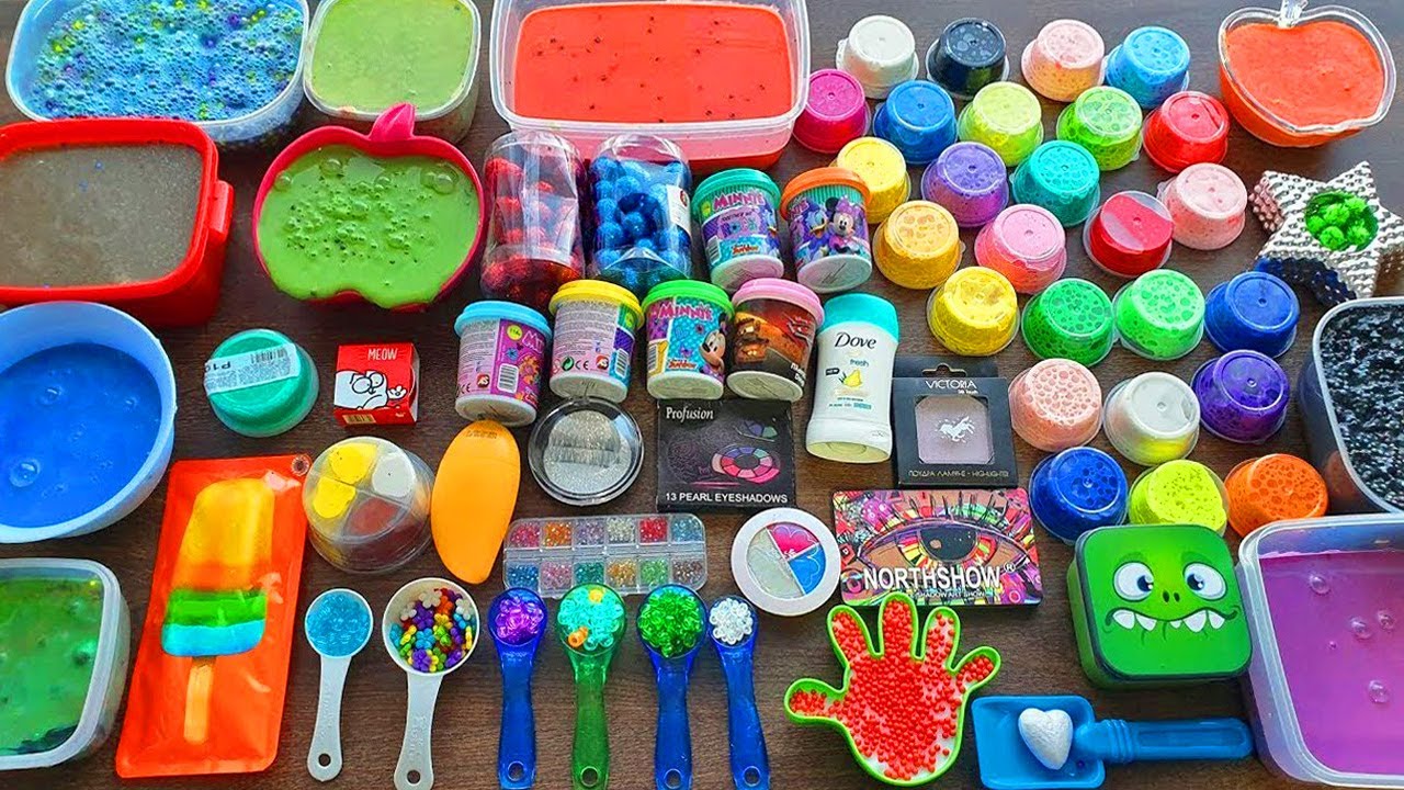 Slime Smoothie Mixing Old Slime and Stuff - Satisfying Slime video #satisfyingslime #slimeasmr