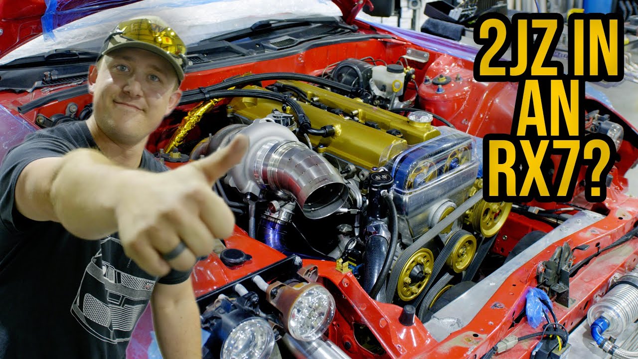 Exciting Progress On The 2JZ Swapped Mazda Rx-7 Build!