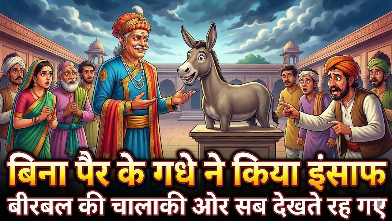 गधे का इंसाफ ओर बीरबल की चालाकी । अकबर भी सोच में डूब गया l Akbar Birbal Hindi Kahani