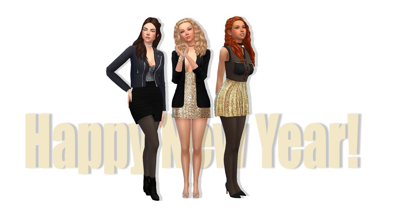 Happy New Year!! 🍾 || The Sims 4 Create A Sim - Lookbook