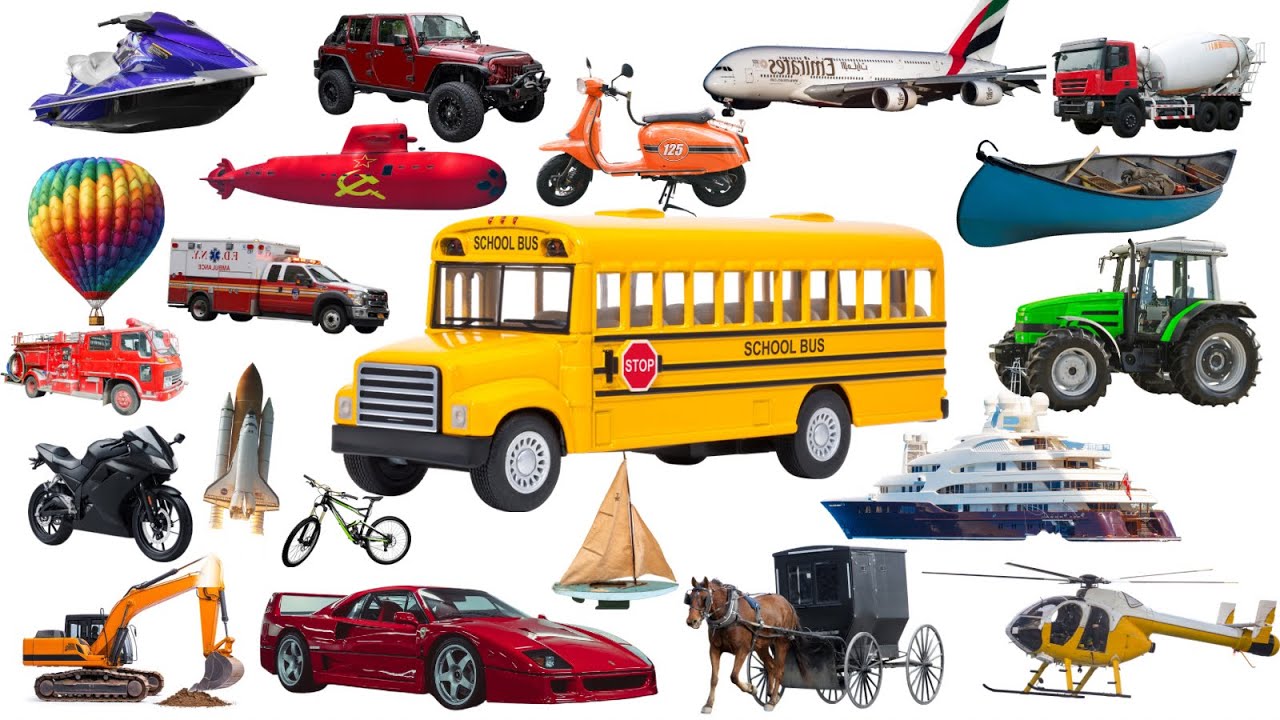 50 Vehicle Names In English | Best Educational Video For Kids / Babies 2026