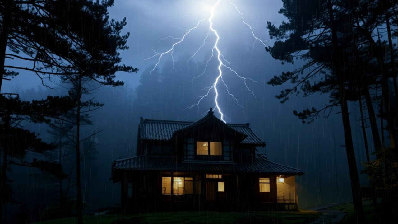 HEAVY RAIN AND THUNDER SOUNDS – Deep Sleep, Relax & Calm Your Mind