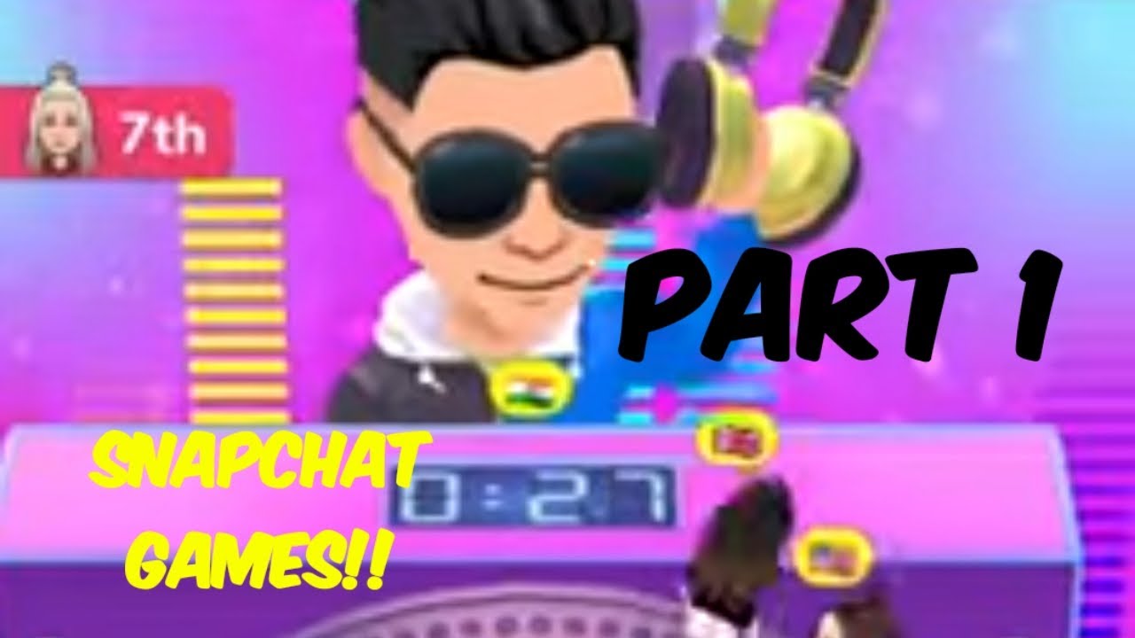 Snapchat Games!!Aquapark,bitmoji party,Lets go hoops.