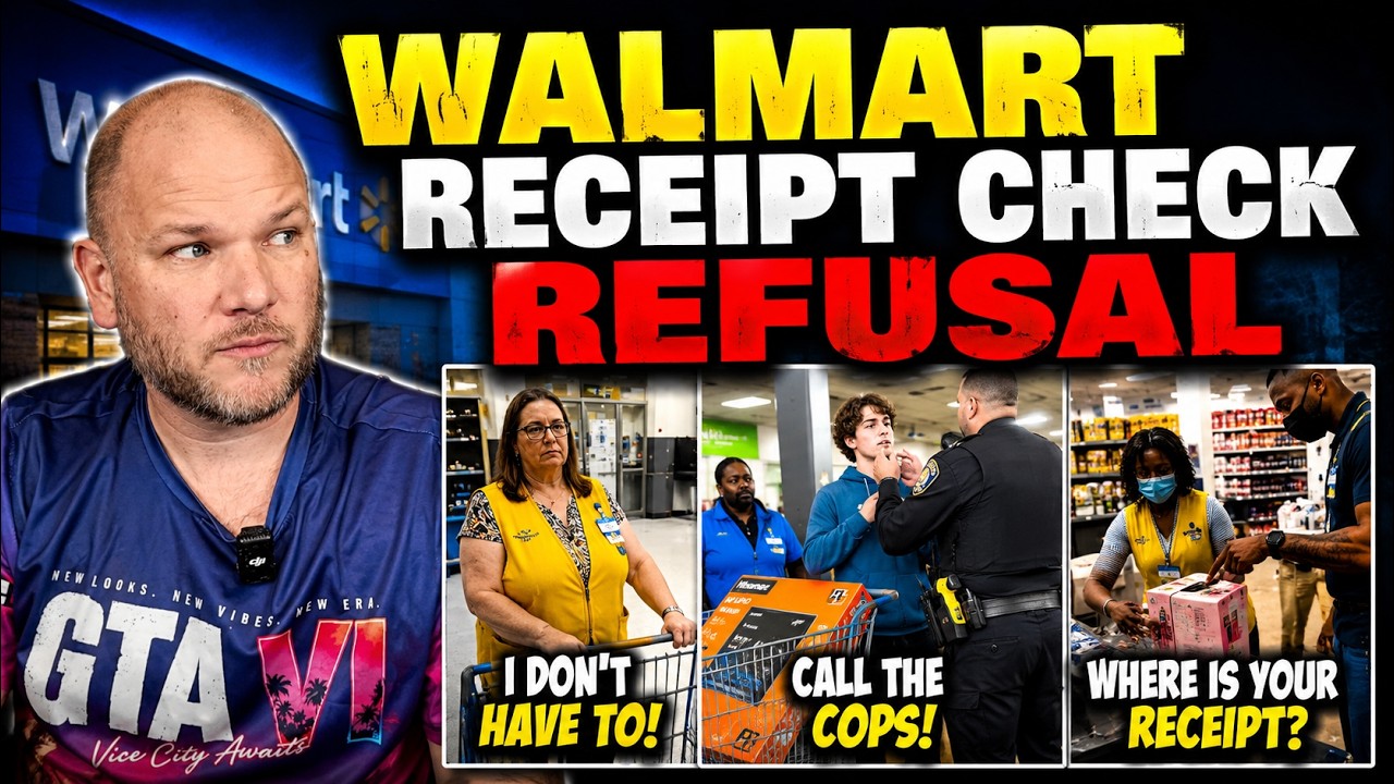 Покупатели в Walmart ОТКАЗЫВАЮТСЯ показывать чек&hellip; Вызывают ПОЛИЦИЮ!