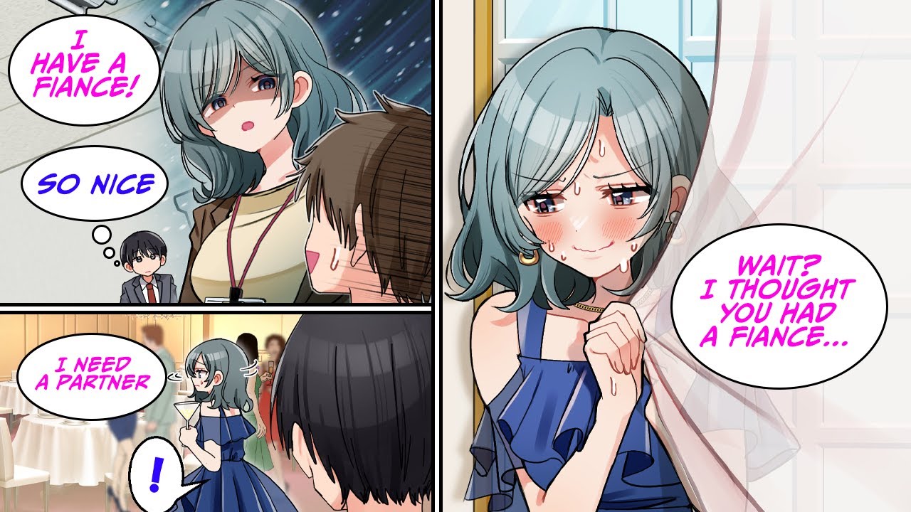 [Manga dub] My junior colleague acts cool and says she has a fianc&eacute;&hellip; [RomCom]
