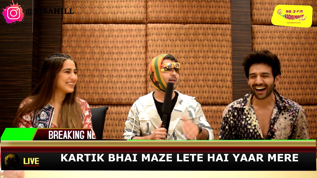 Sara Ali Khan And Kartik Aaryan Funny Interview | Love Aaj Kal 2 | Rj Sahil | Jaipur