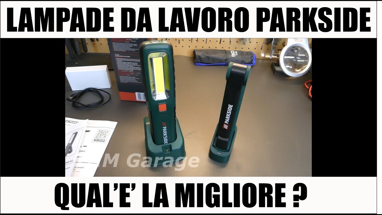 LAMPADA DA LAVORO PARKSIDE PASL 4000 B2 CONTRO PAL 2200 A1
