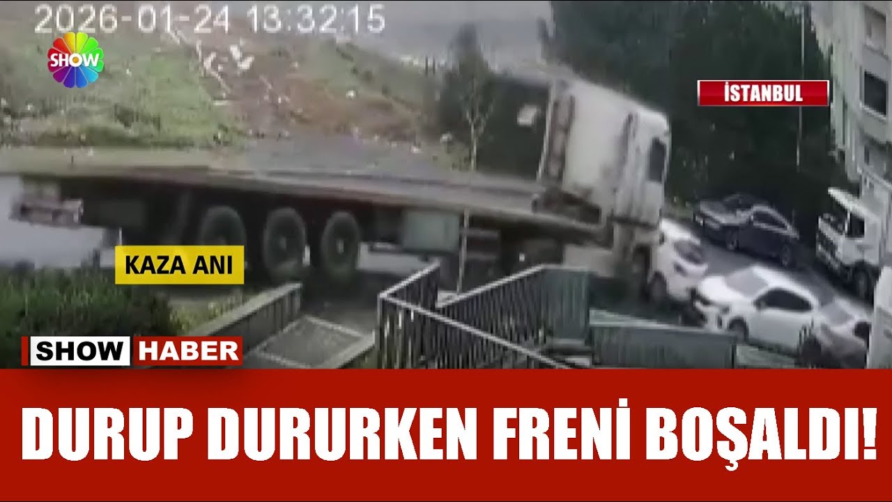 Tır park halindeki 5 aracı biçti!