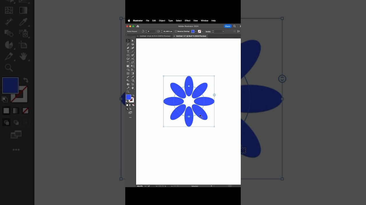 How to use Radial-Tool in Adobe Illustrator #illustratortips #illustratortutorial #illustration