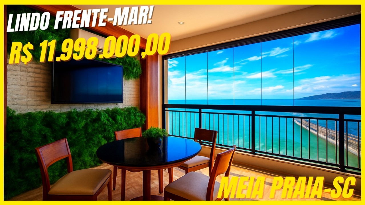 Tour nesse Amplo Apartamento Frente ao Mar | La Belle, Meia Praia - Itapema, SC