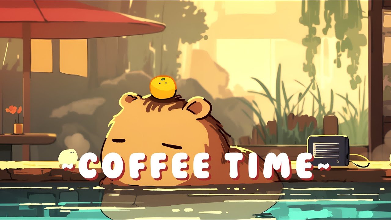 Capybara Beats & Lofi - Cozy Beats for Relaxation ~ Peaceful Moments ~ 🌸 ☕ | Focus Helper