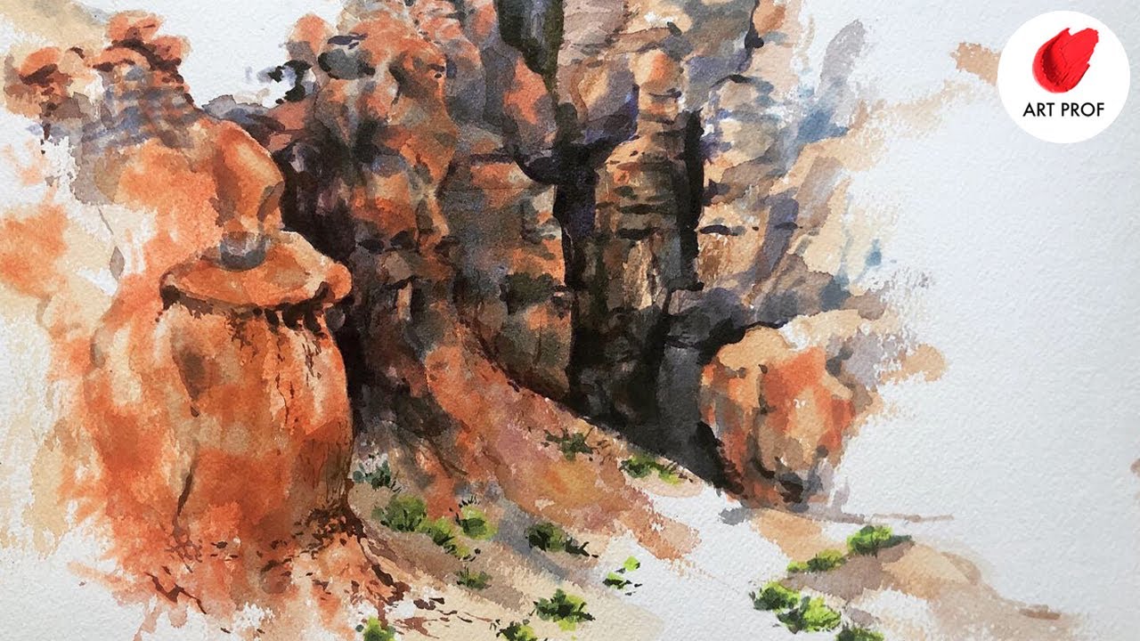 Plein Air Secrets: Painting Goblin Valley, Utah in Watercolor & Markers