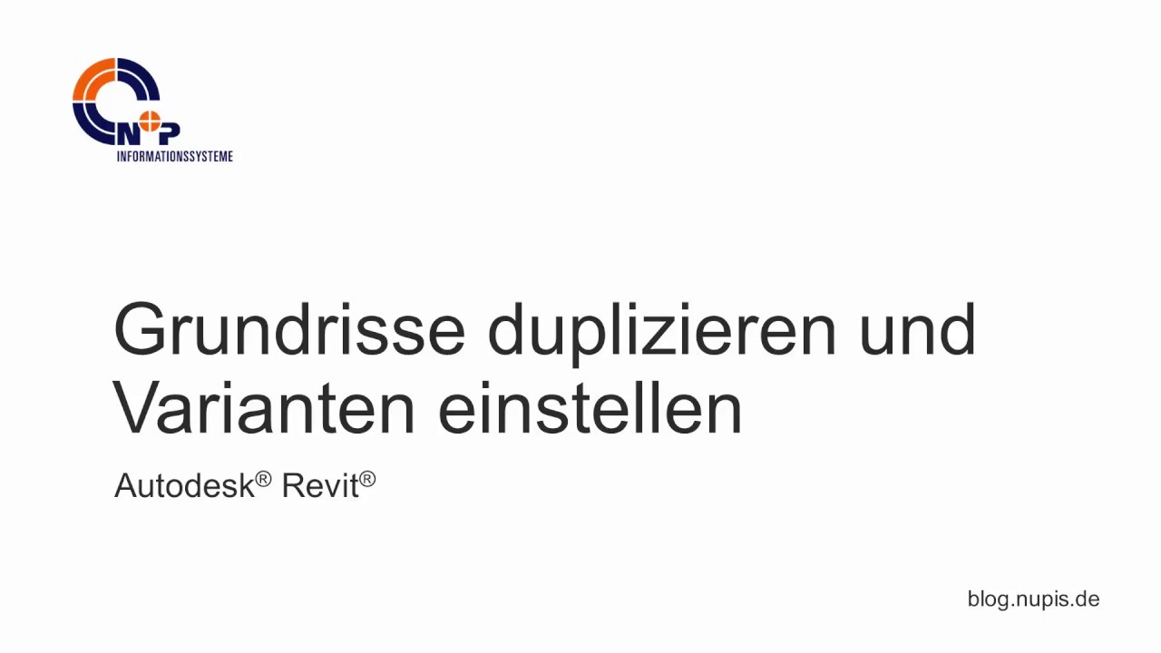 Variantenplanung mit Revit - Grundrisse duplizieren