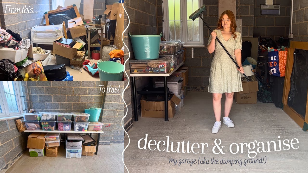 Massive Garage Declutter and Organise | Clean with me 