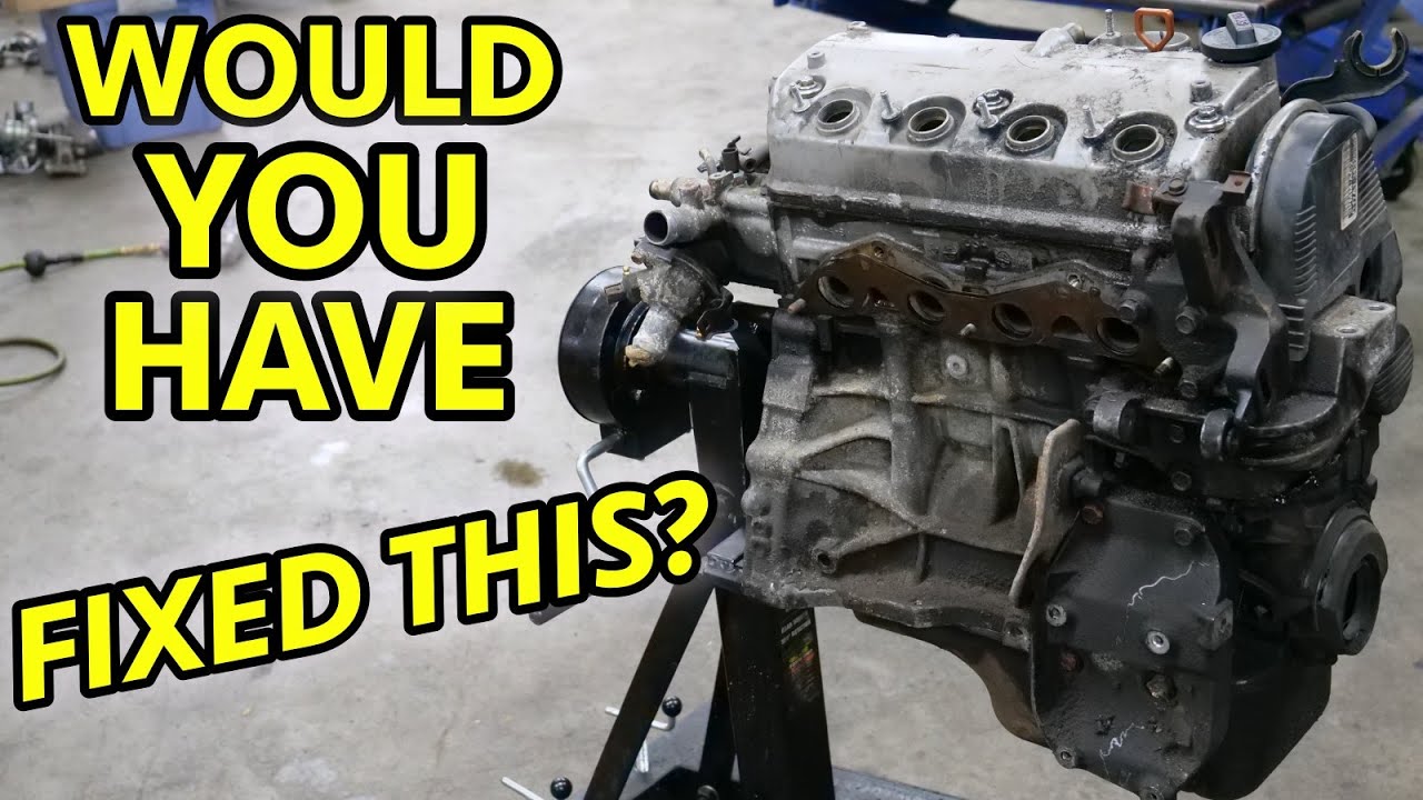 What A Honda Civic Engine Looks Like Inside After 250-300K Miles. 01-05 1.7L D17A1 Complete Teardown