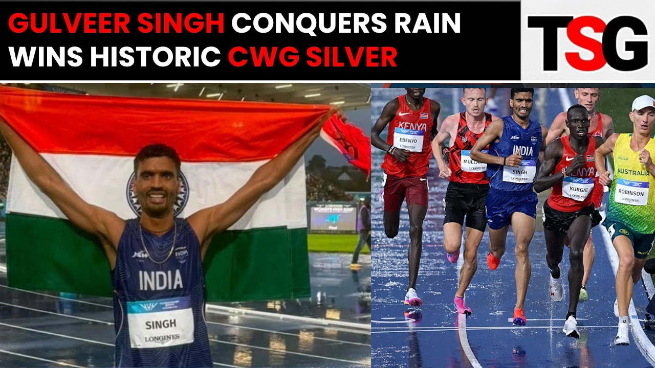 Indian Army JCO Gulveer Singh Wins Historic CWG 2026 Silver in Men's 10,000m Race | TSG