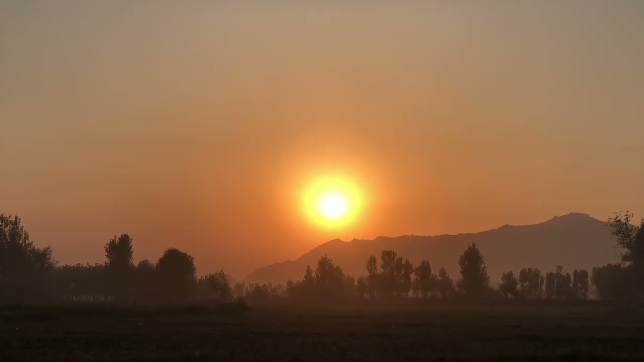 Sunset Video 4 minutes || Nature Video | #Village #sunset || #Copyright free video 