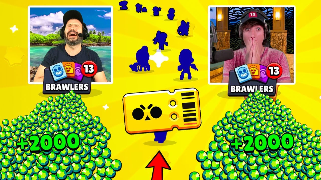 EPIC BATTLE PACK OPENING PHENOMENAL !! avec 4000 GEMMES contre FarsAttack sur Brawl Stars