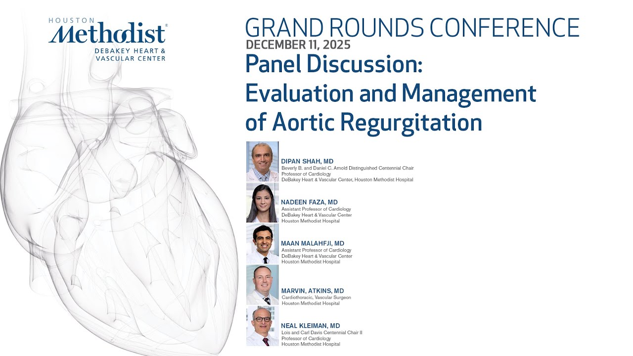 Panel Discussion: Evaluation and Management of Aortic Regurgitation (Dr. Dipan Shah and faculty)