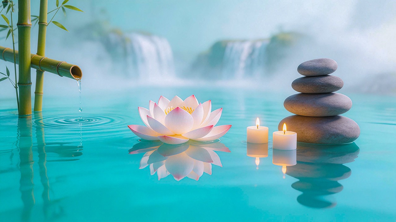 🌿 Water Therapy Sounds | Relaxing Ambient Music for Stress & Anxiety Relief
