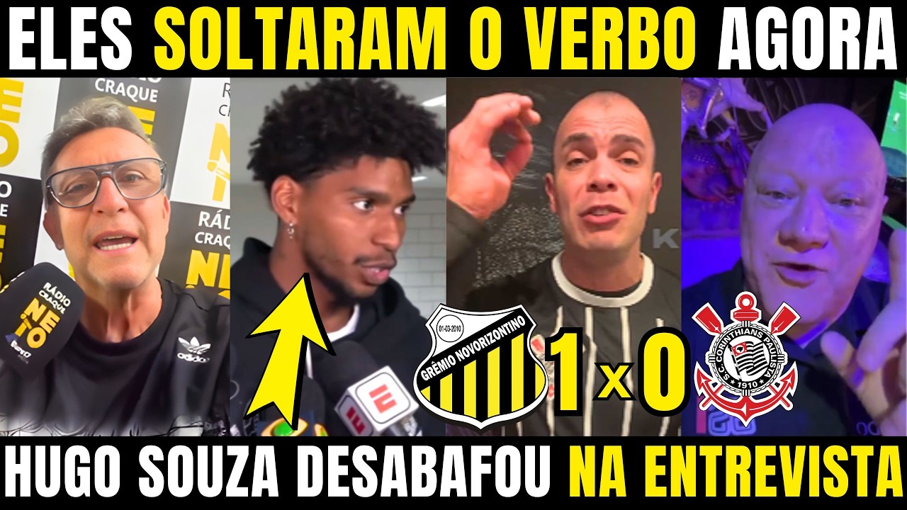SOLTARAM O VERBO! OLHA O QUE ELES FALARAM DA ELIMINAÇÃO DO CORINTHIANS E HUGO SOUZA DESABAFOU