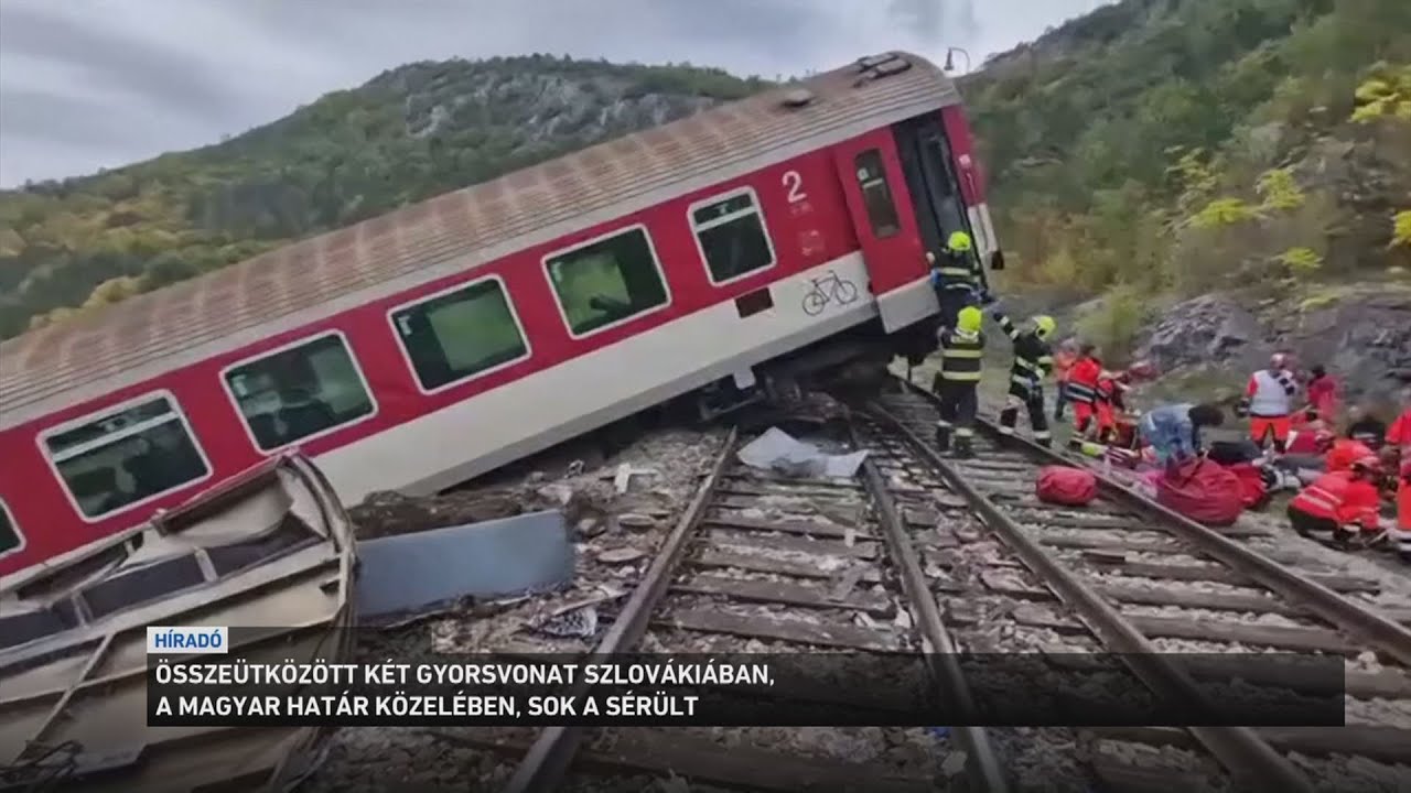 Összeütközött két utasokkal teli vonat Szlovákiában