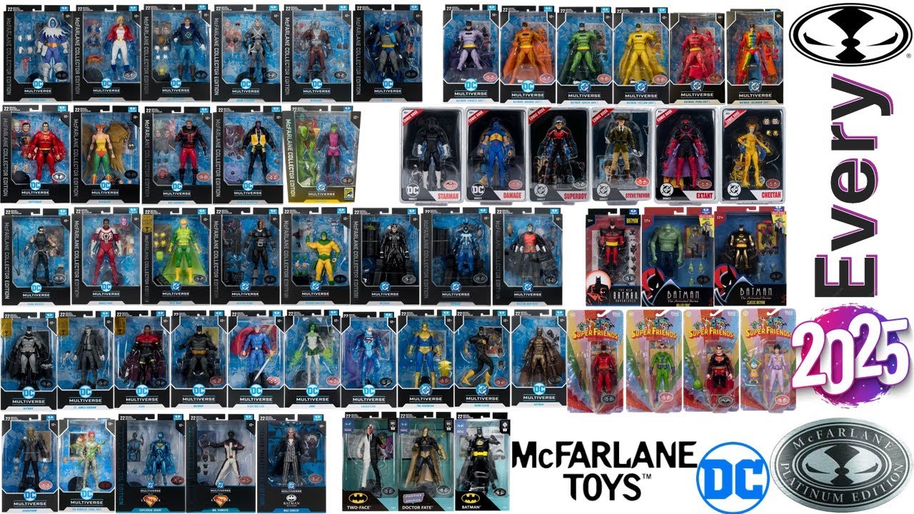 Каждый - 2025 - Платиновое издание - DC Multiverse McFarlane Toys: сравнительный список