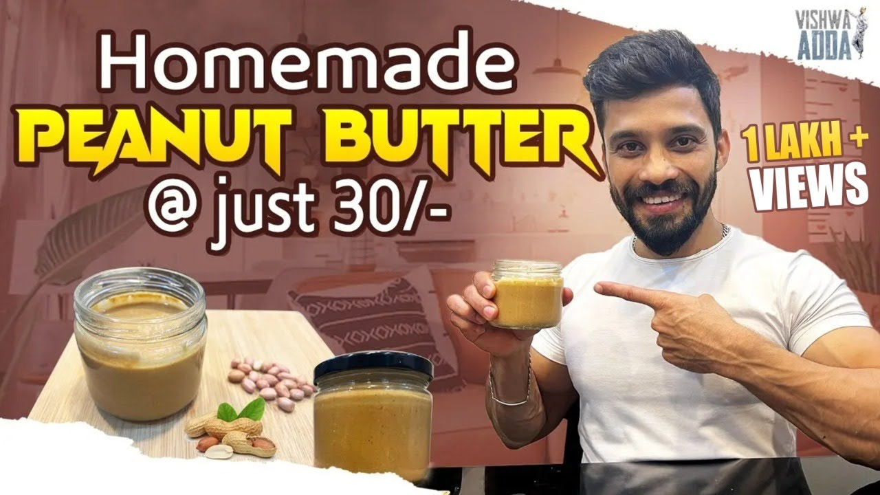 Homemade Peanut Butter @ just 30/- || Healthy Diet Food || Peanut Butter Recipe || Vishwa Adda
