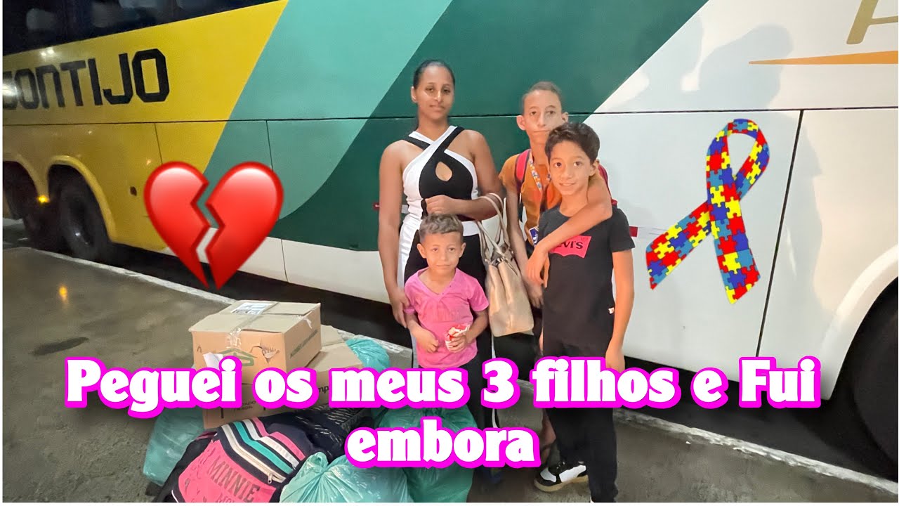 Peguei meus 3 Filhos e Fui Embora 💔 Recome&ccedil;ando nossa vida do Zero !!