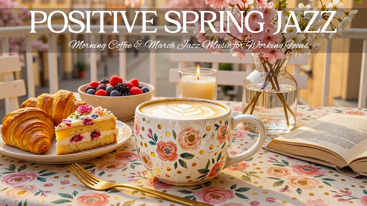 Morning Coffee & Relaxing Spring Bossa Nova Jazz ☕🌸 Positive March Jazz Music for Working Focus