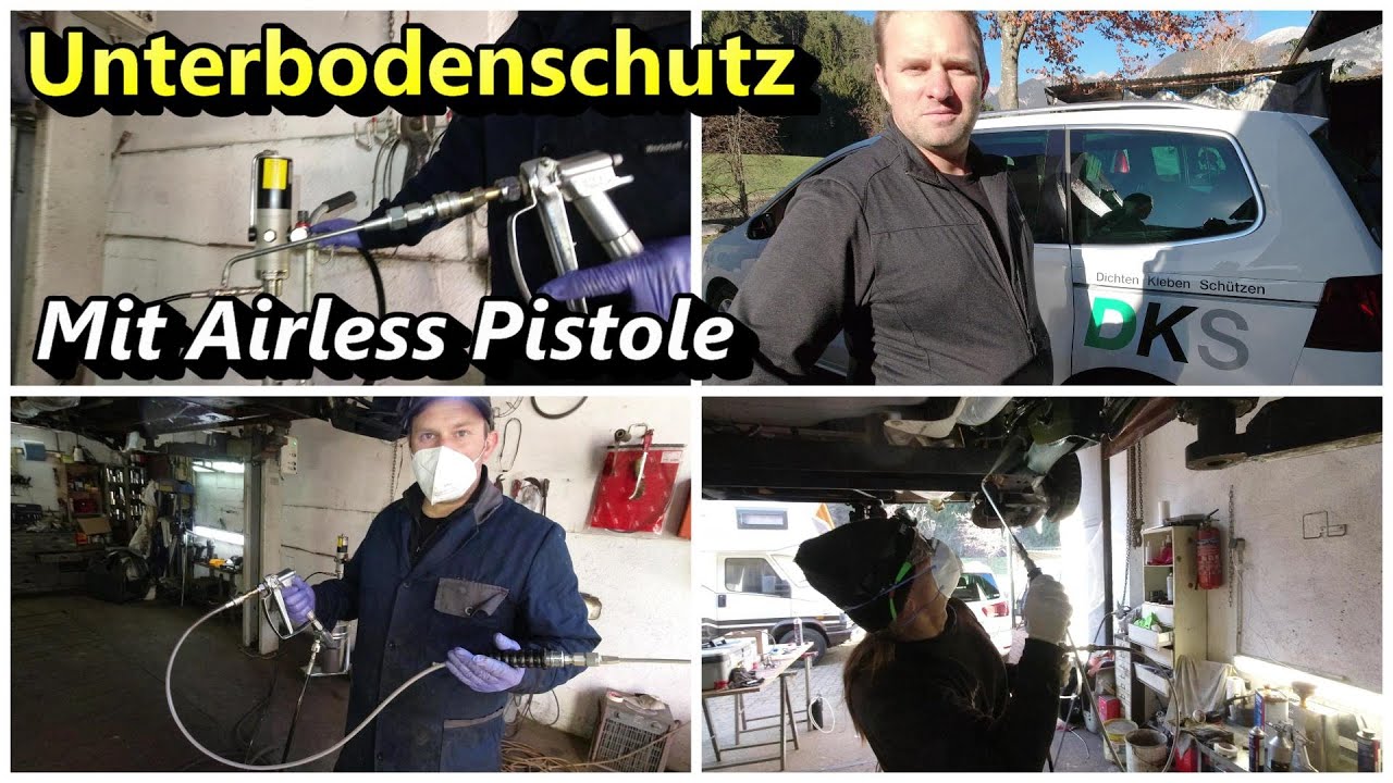 Unterboden und Hohlraumversiegelung mit neuer Airless Pistole