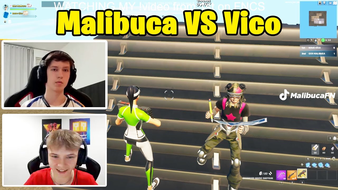 Malibuca VS Vico 1v1 Buildfights!