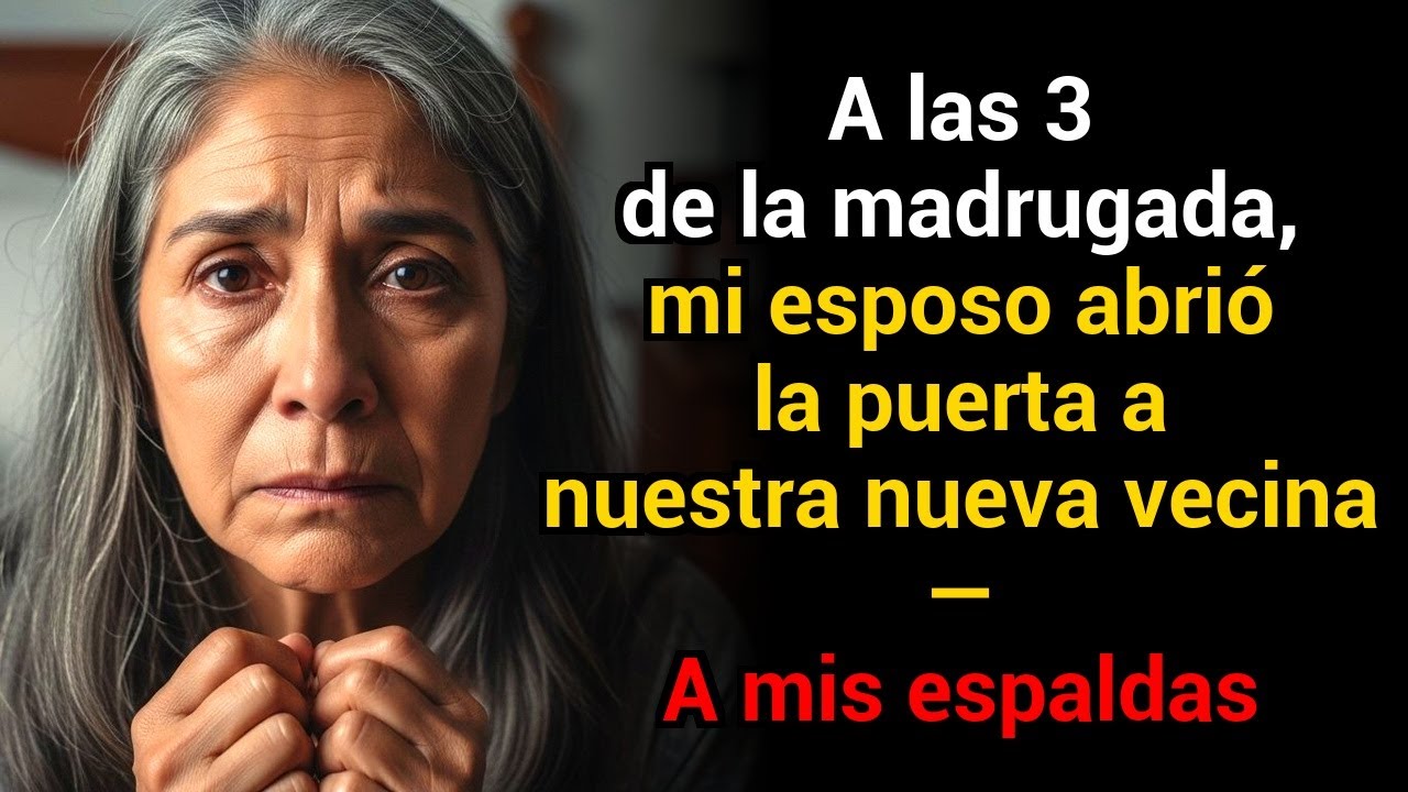 A las 3 de la madrugada, mi esposo abrió la puerta a nuestra nueva vecina — A mis espaldas
