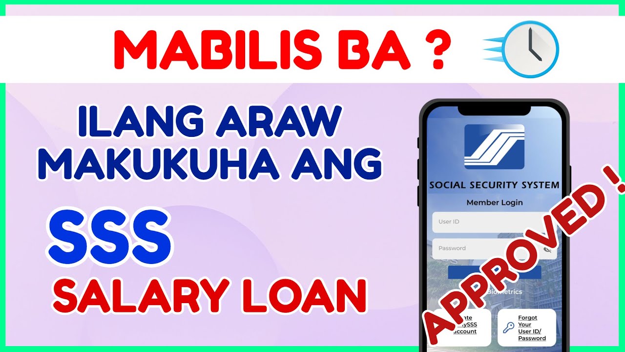 How many Days to Receive Loan SSS? SSS Loan Claim Approval Release? Paano mag Loan sa SSS Online?