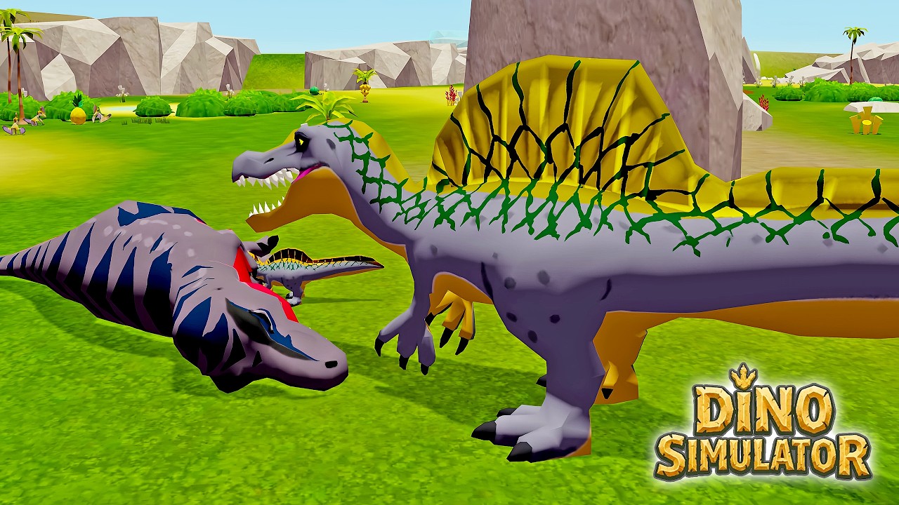 Spinosaurus Hunts & Unlocks New Skins! | Dino Simulator Game #2