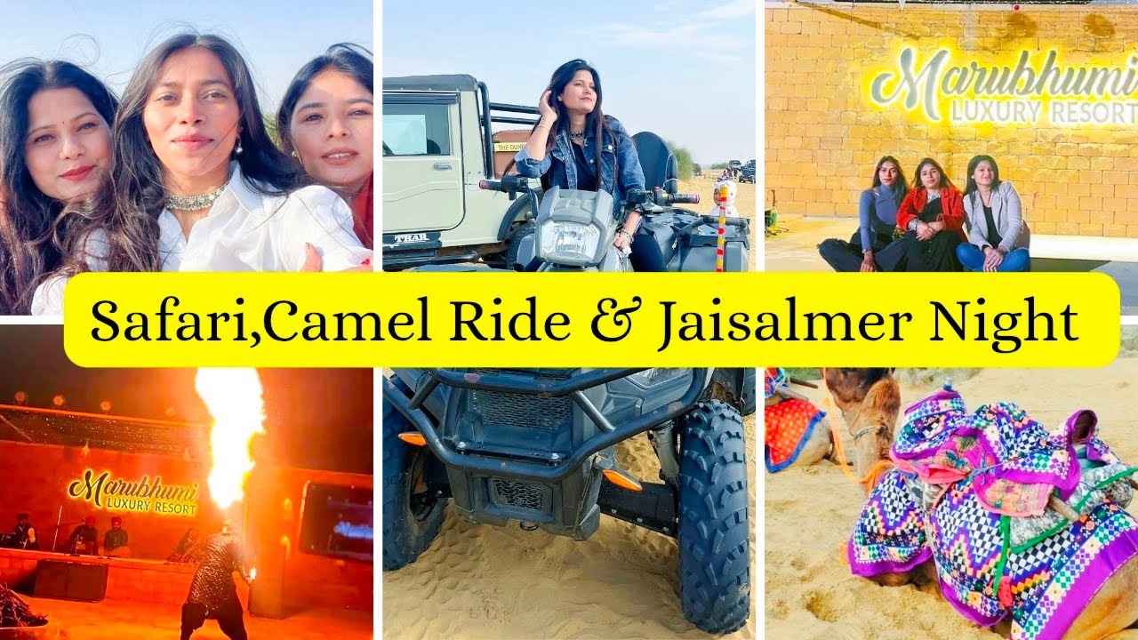 Safari Camel Ride & Jaislamer ki Unforgettable Night 😎|Night folk Show Jaislamer Rajasthan| Last Day