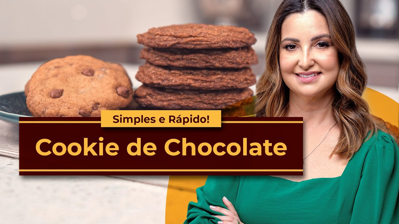 Cookie de Chocolate. A receita mais SIMPLES, BARATA e RÁPIDA