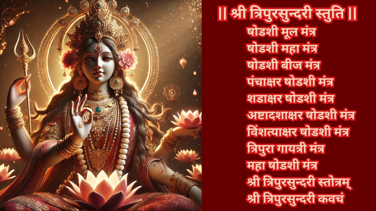 Maa Tripura Sundari Mantra | Maa Shodashi Stotra | Tripura Sundari Kavach  | Tripura Sundari Stotra