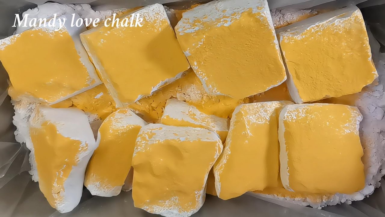 Colorful cornstarch|gym chalk asmr