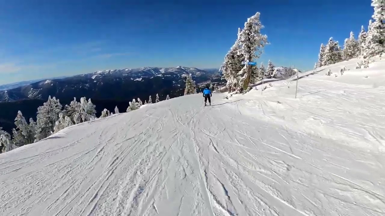 Skiing SIlver Mountain Jan 2022