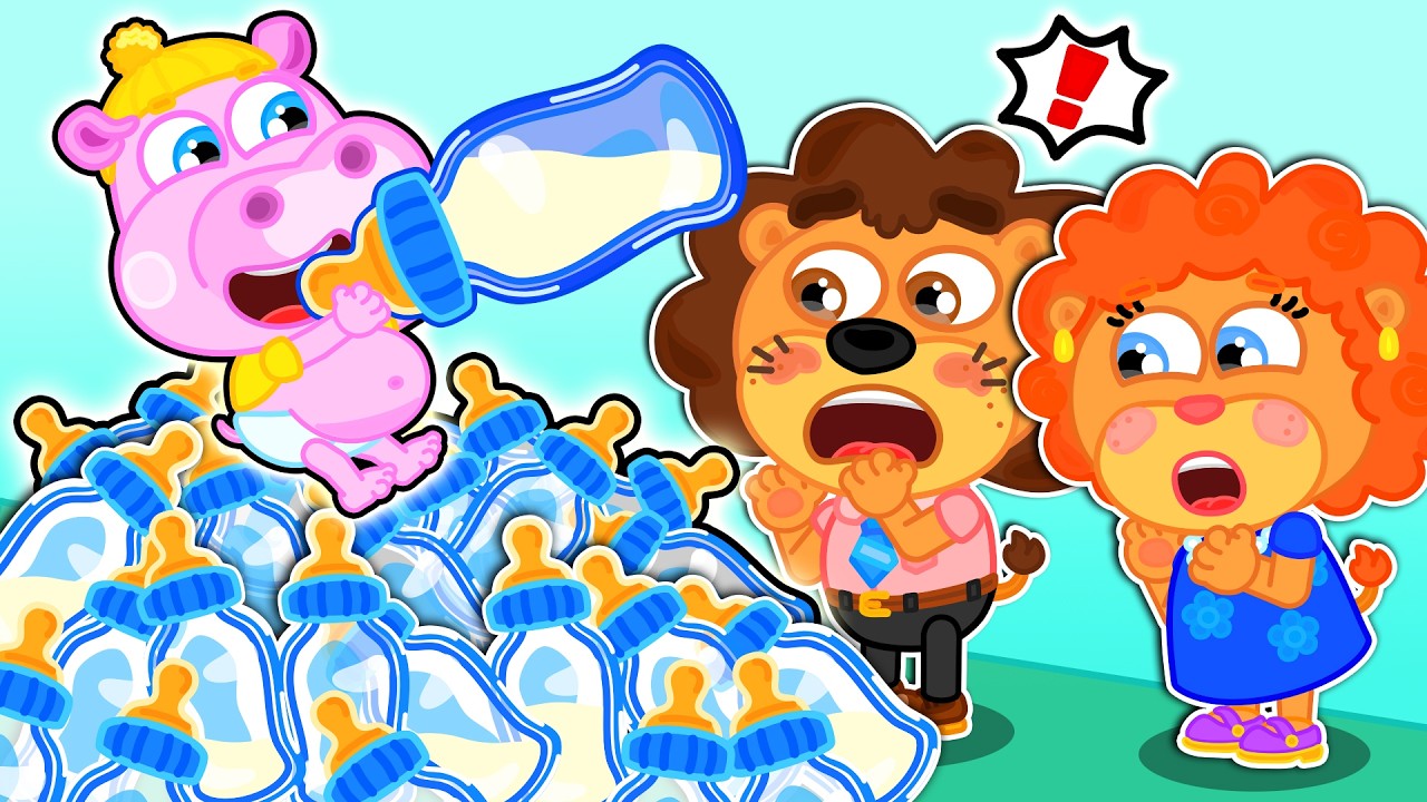 LeonCito | &iexcl;Hora del biber&oacute;n! Rimas divertidas | Dibujos animados | Video Para Ni&ntilde;os
