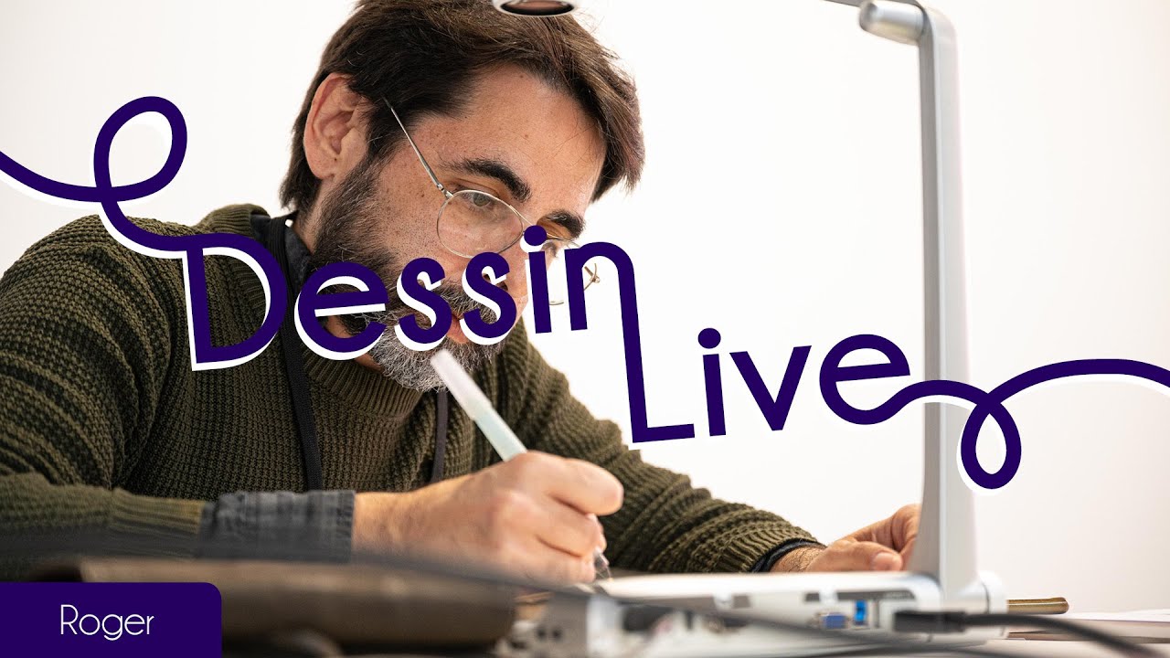 ROGER en DESSIN LIVE aux RDVBD2024