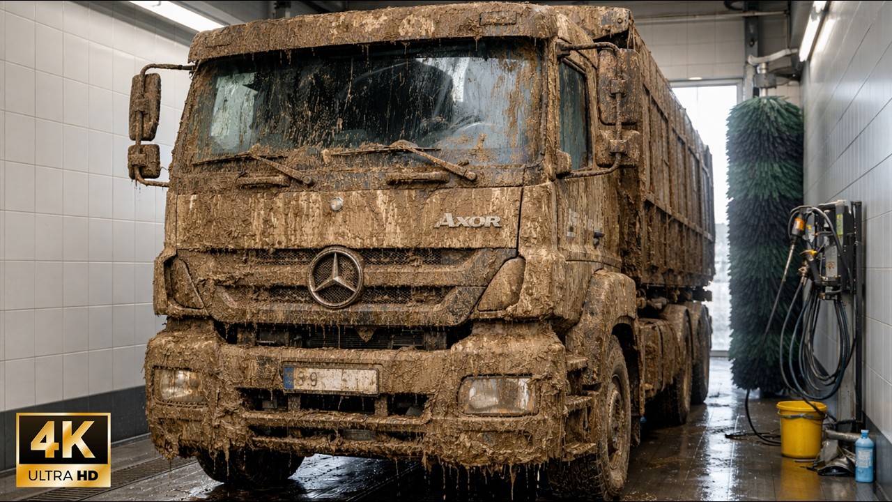 These Trucks Haven't Washed for 6 Months 💩 Now It's Spotless | 4K ASMR