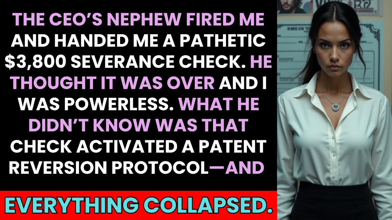 CEO's Nephew Fired Me—His $3,800 Severance Check Activated Patent Reversion Protocol