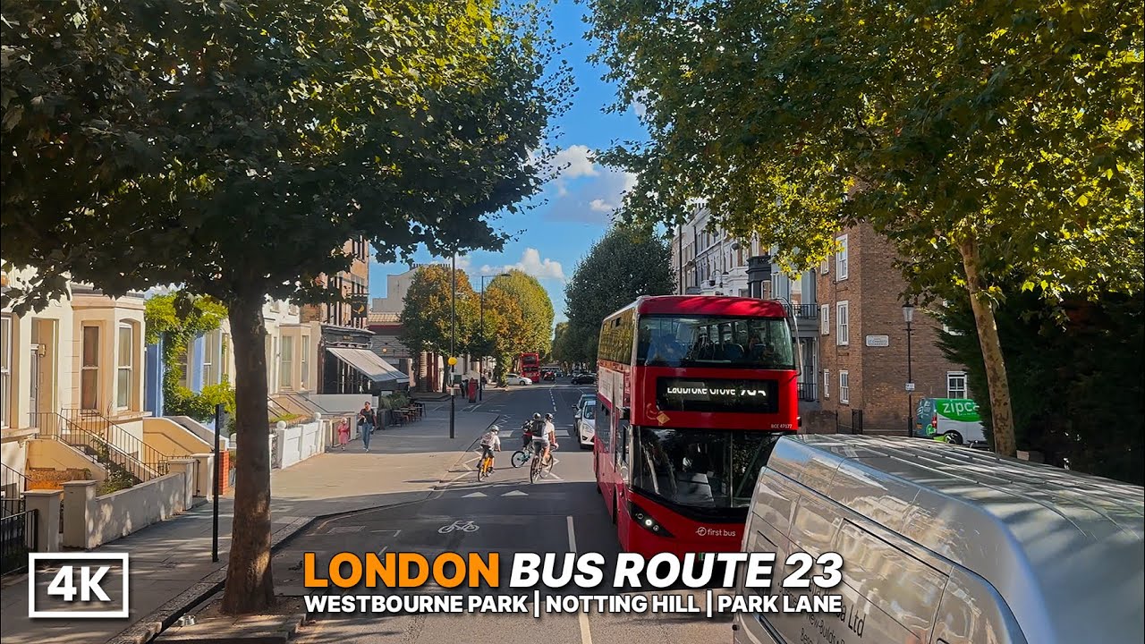 Slower London Bus Ride with Busy Stops During Tube Disruption| Bus Route 23 Part Journey | 4K HDR