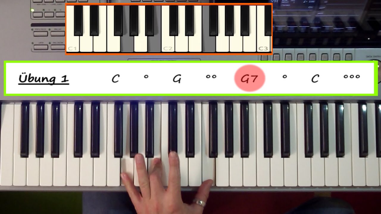 Akkorde beim Keyboard spielen - Demo der Vollversion 28min im Onlinekurs bei O-Key.de