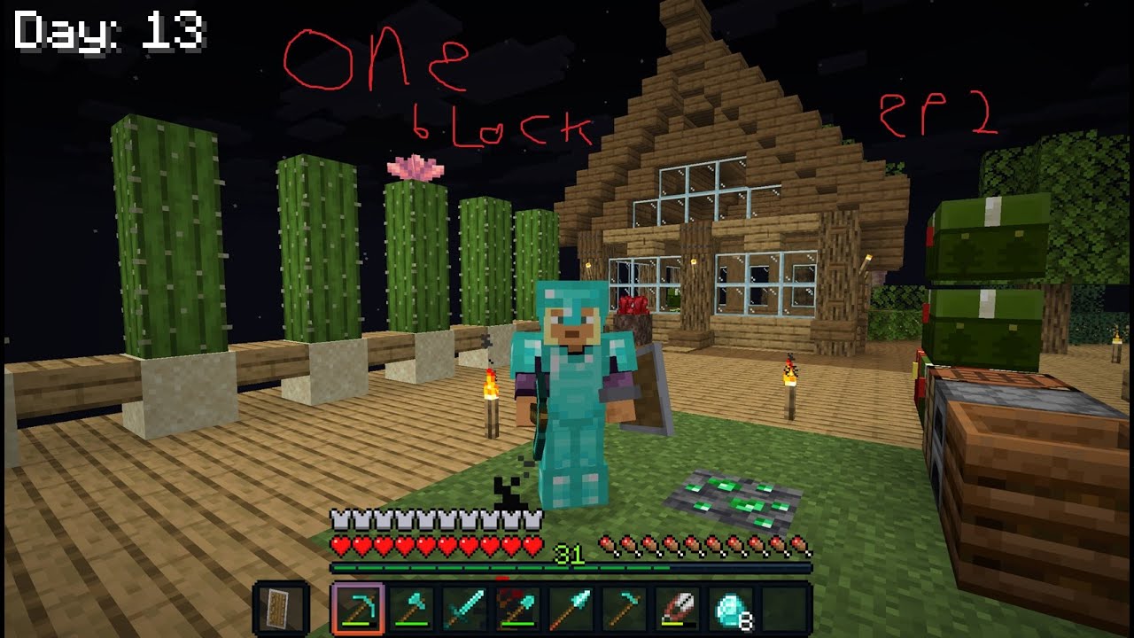 One block ep 2. Dansk minecraft!