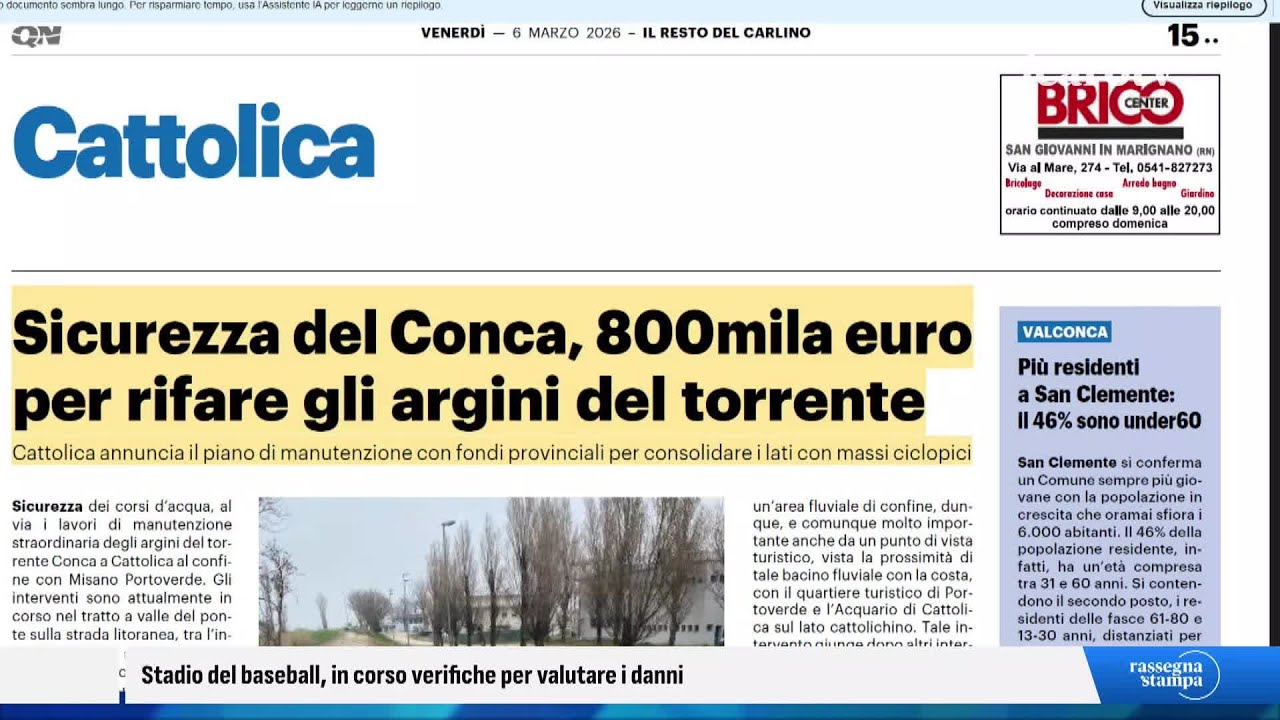 Rassegna Stampa - venerdì 6 marzo 2026