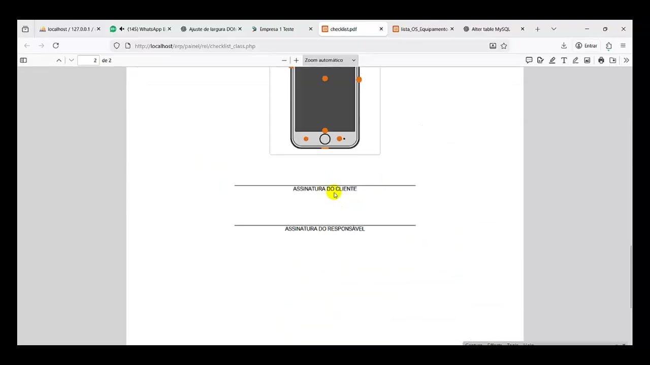 Sistema ERP SAAS - Checklists - Implementações 05
